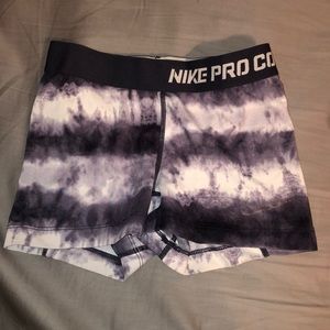 Nike Pro Combat Gray Tie Dye Spandex